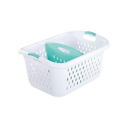 DENDESIGNS 2.2 Divided Laundry Basket 4Pack; White DE382788